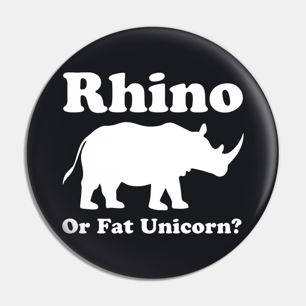 Rhino Or Fat Unicorn New Mens Unisex Fit Funny Cotton Unicorn Pin by huepham613