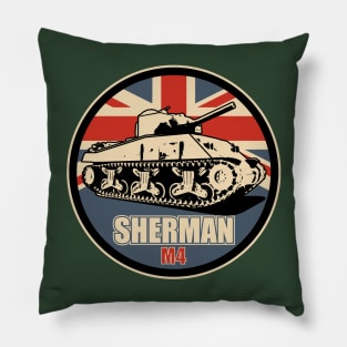 British M4 Sherman Tank Pillow