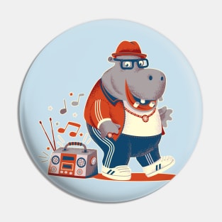 Hippo Hop Pin