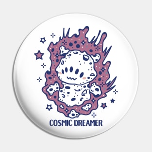 Cosmic dreamer flying like a shooting star Pin