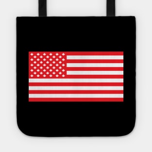 Canadian American Flag Tote