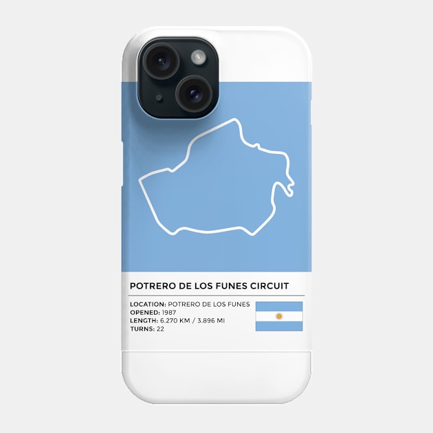 Potrero de los Funes Circuit [info] Phone Case by sednoid