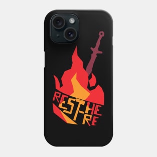 Rest Here Bonfire Firelink Phone Case