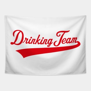 Drinking Team Lettering (Beer / Alcohol / Red) Tapestry