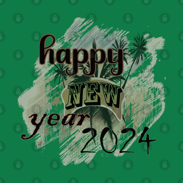 happy new year 2024 t shirts by RASCREATION 