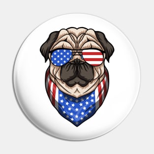 Patriotic Dog Pin