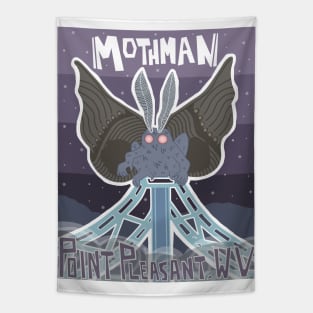 Mothman on the Bridge Tapestry