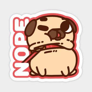 No Want Puglie Magnet