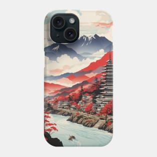 Fukui Japan Vintage Poster Tourism Phone Case