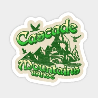 Cascade Mountains Graphic, North Cascades Hiking , Camping Lover Gift, Vacation Holiday Forest for him her woman Magnet