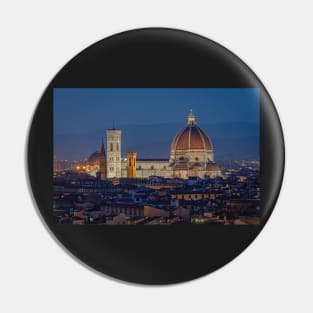 Duomo Cathedral in Florence at Night Pin