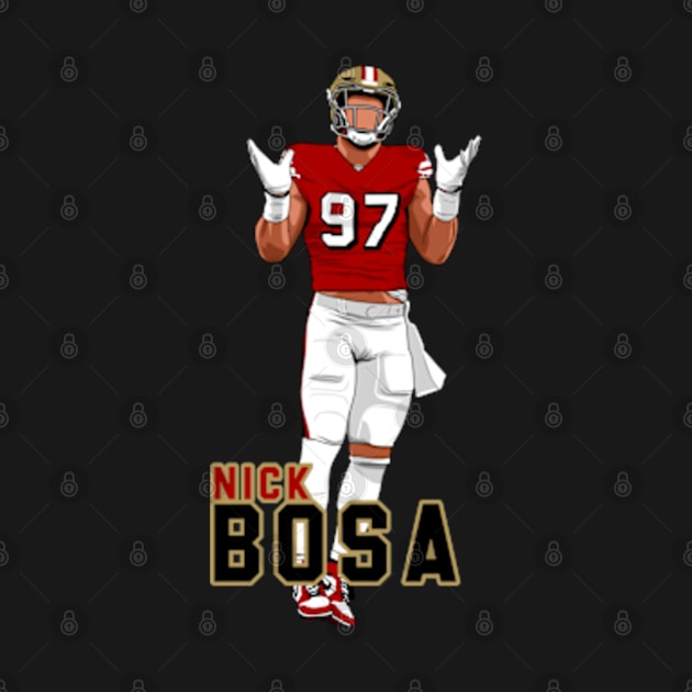 Nick Bosa by origin illustrations