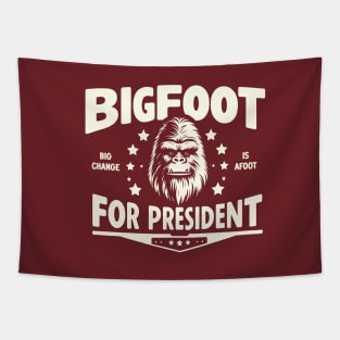 Bigfoot for President Tapestry