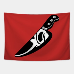 Scream Horror Movie Minimalist Knife Tapestry