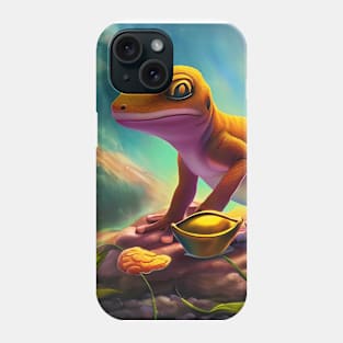 Gecko illustration Phone Case