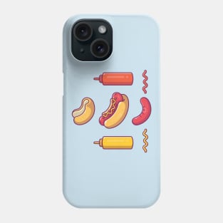 Hotdog Set Cartoon Phone Case