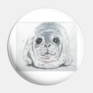 Baby Seal portrait Pin