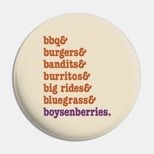 bbq and boysenberries Pin