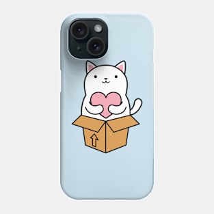 Cat Holding A Heart Phone Case