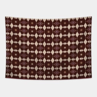 Burgundy Dark Academia Abstract Pattern Tapestry