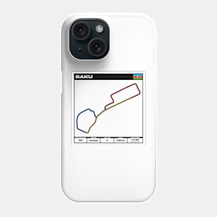 formula one circuit baku- formula one track - formula 1 track T-Shirt Phone Case