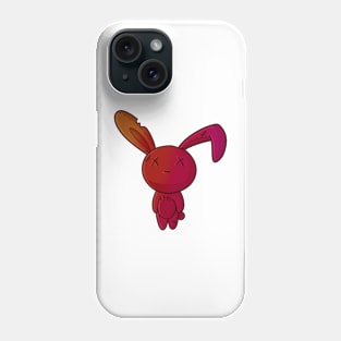 Cute red bunny plushie Phone Case