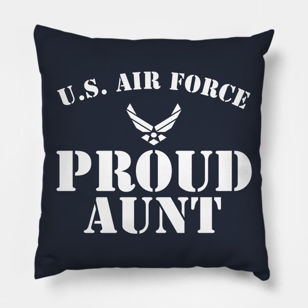 Best Gift for Army - Proud U.S. Air Force Aunt Pillow by chienthanit