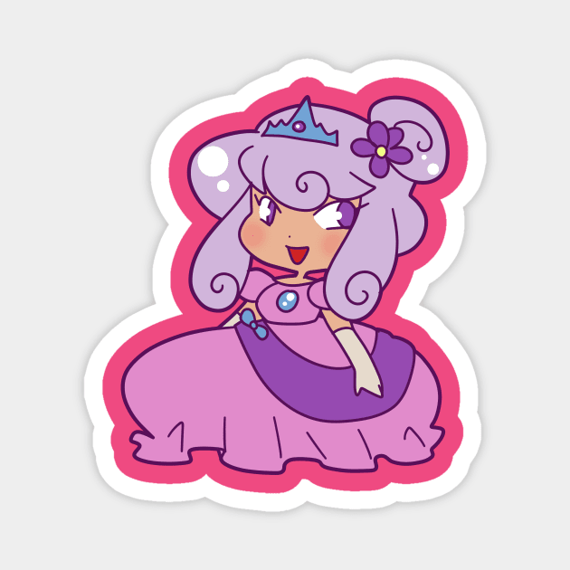 Purple Princess Magnet by saradaboru