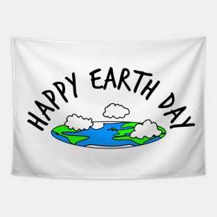 Earth Day Flat Earther Tapestry