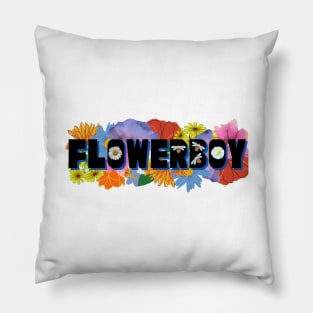 Flowerboy, music inspired design Pillow