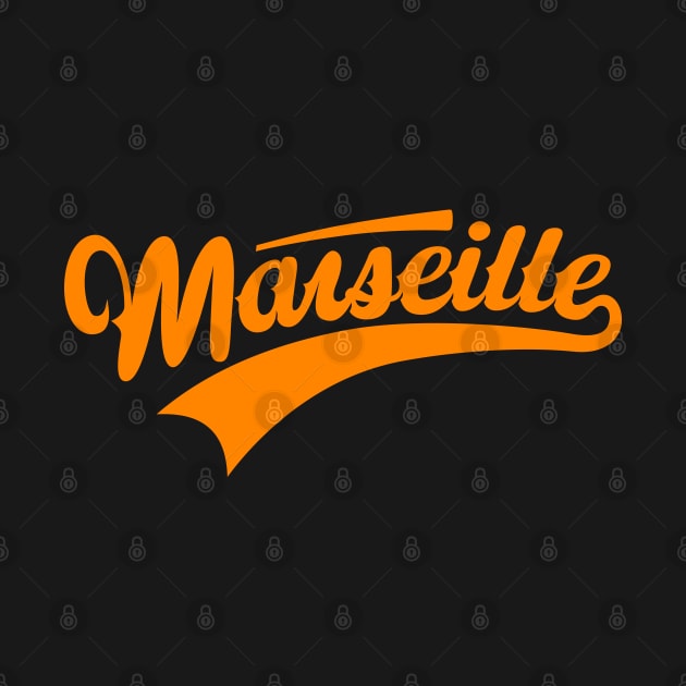 Marseille - Marseille Schriftzug - Marseille Logo by Boogosh