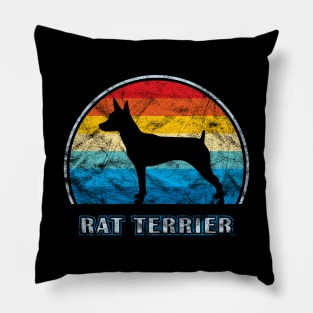 Rat Terrier Vintage Design Dog Pillow