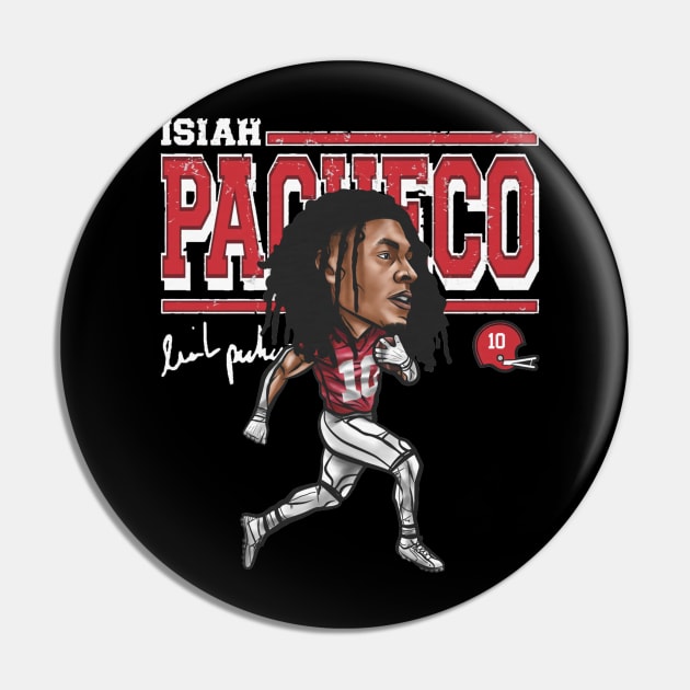 Isiah Pacheco Kansas City Cartoon Pin by ClarityMacaws