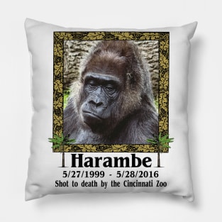 Harambe Memorial Rest In Peace You Were A Good Gorilla You Didn't Deserve That Pillow