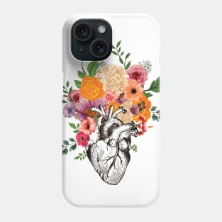 Flowers heart Phone Case