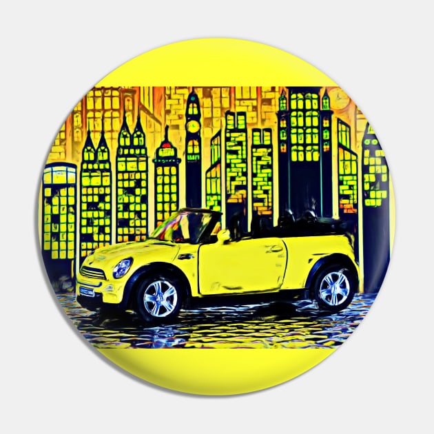 Surreal Mini yellow Pin by DeVerviers