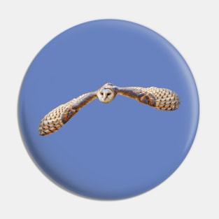 Barn Owl in flight Pin