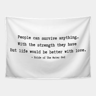 Bride of the water god Quotes Tapestry