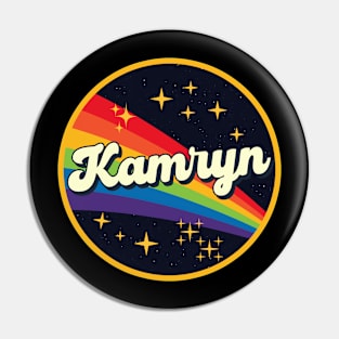 Kamryn // Rainbow In Space Vintage Style Pin