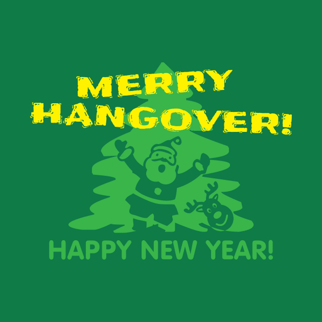 New Year Hangover by Bear Tees