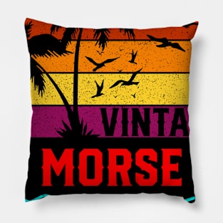 Vintage Morse Limited Edition, Surname, Name, Second Name Pillow