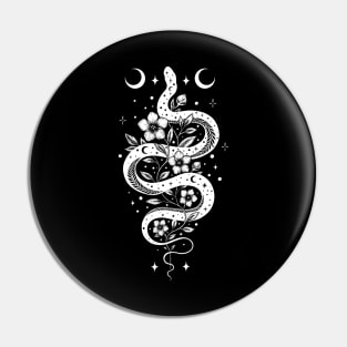 Serpent Spell - White Pin