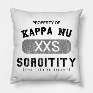 Property of Kappa Nu Soroitity (The Tity Is Silent) Washed Out Pillow