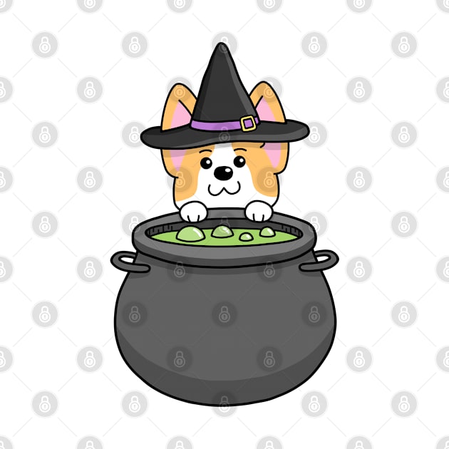 Corgi Wizard Cauldron Potion by DimensionC169