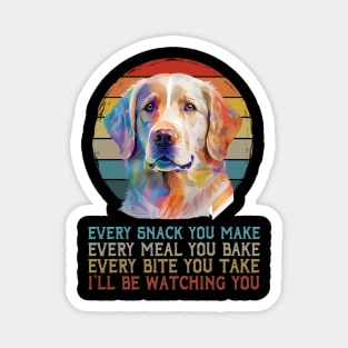 Urban Goldens Every Meal You Bake Tee for Fans of Retrieving Royalty Magnet