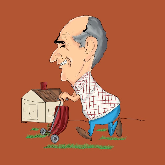 Papa Larry cutting grass by jimmygatti