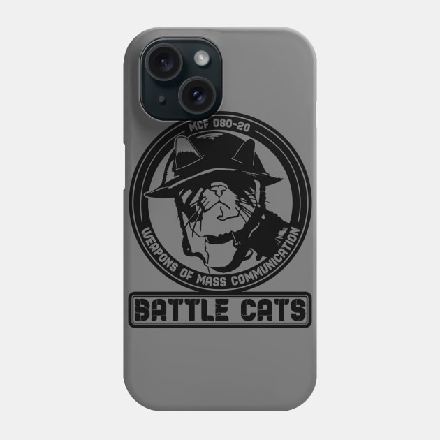 Battle Cats -Black Phone Case by shablamaflam