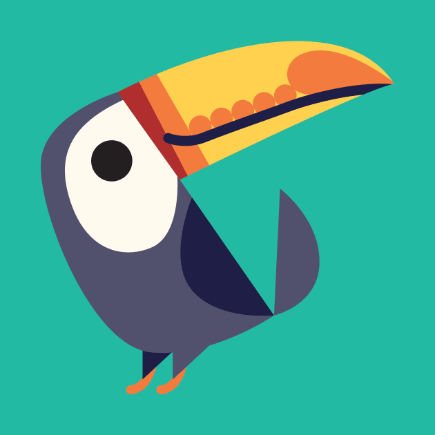 Tiny Toucan by Mel Draws