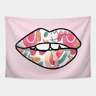 Tutti Fruity Lips Tapestry