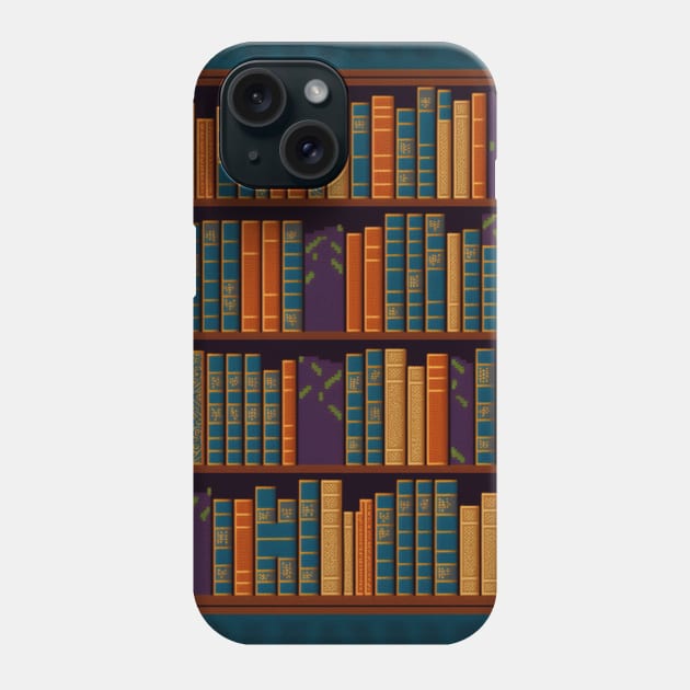 Cute Bookworm Librarian Book Lover Pattern Phone Case by Kertz TheLegend